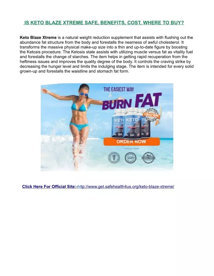 is keto blaze xtreme safe benefits cost where
