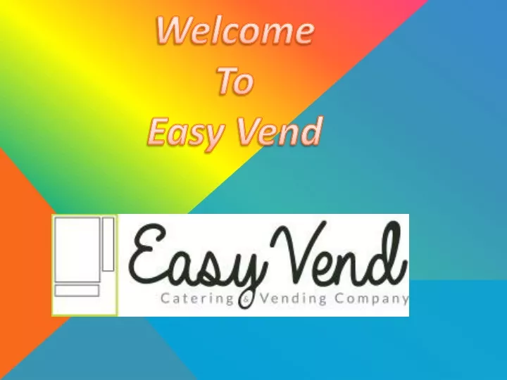 welcome to easy vend