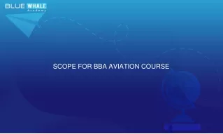SCOPE FOR BBA AVIATION COURSE