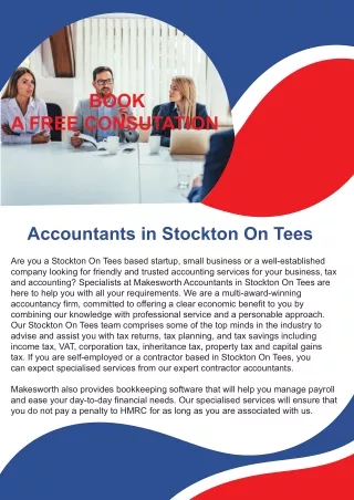 Accountants in Stockton On Tees