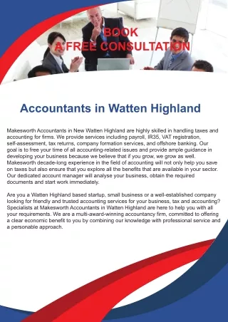 Accountants in Watten Highland