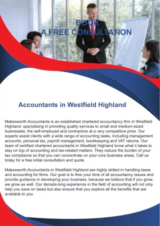Accountants in Westfield Highland