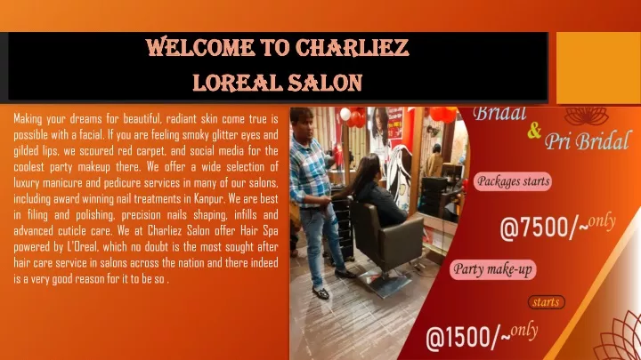 welcome to charliez loreal salon