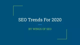 seo trends for 2020