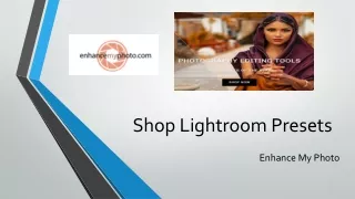 Lightroom Mobile Presets | Shop Presets | Enhance My Photo