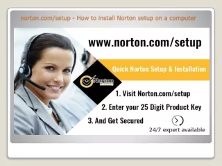 norton.com/setup - How to install Norton setup on a computer