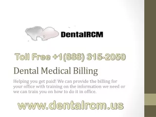 Medical Billing for Dentists - Dental Billing Services