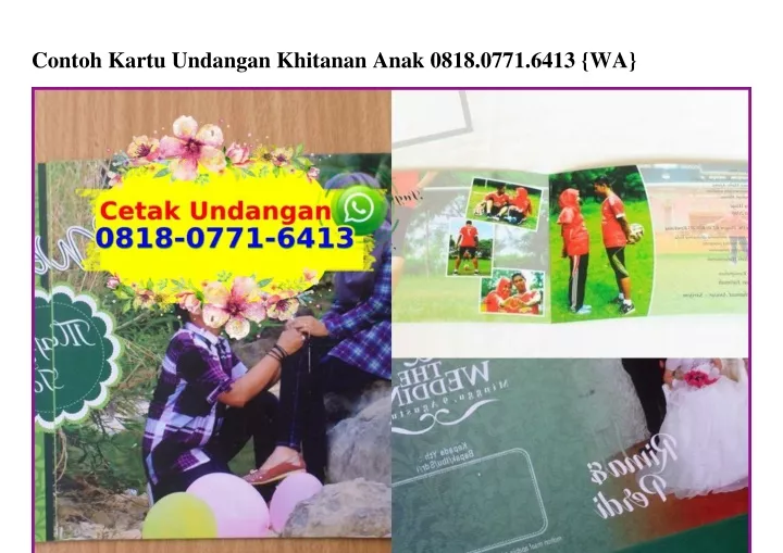 contoh kartu undangan khitanan anak 0818 0771