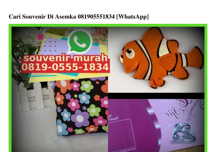 cari souvenir di asemka 081905551834 whatsapp