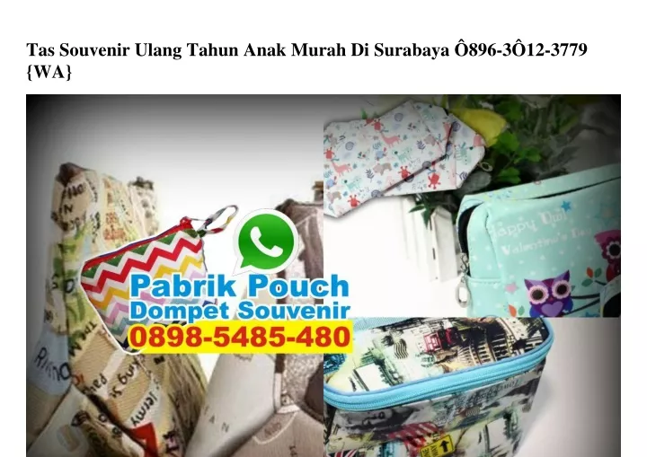 tas souvenir ulang tahun anak murah di surabaya