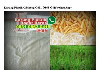 karung plastik cibinong 831 863 415 whatsapp
