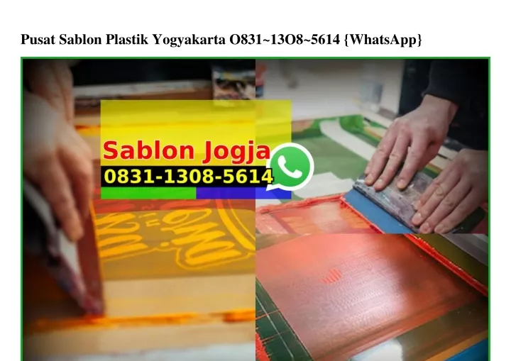 pusat sablon plastik yogyakarta o831 13o8 5614