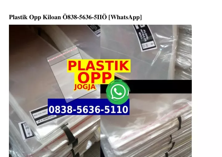 plastik opp kiloan 838 5636 5ii whatsapp