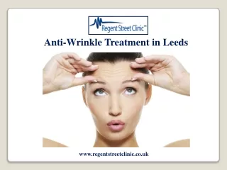Anti-Wrinkle Treatment in Leeds