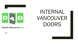 Top Pre-finished and Unfinished Doors by Deal4doors