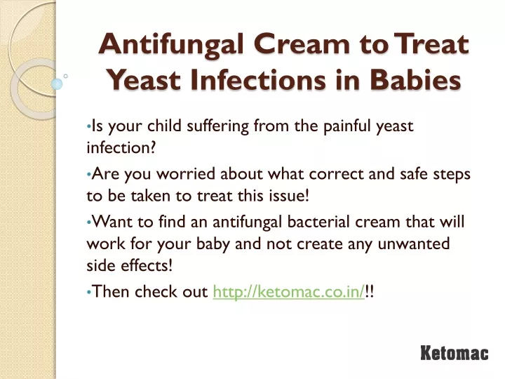 antifungal cream to treat yeast infections in babies