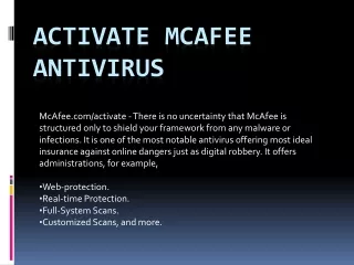 McAfee.com/Activate - Enter your activation code - McAfee Activate