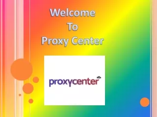 Buy Cheap Proxy Server | Proxy Server Service | Proxycenter