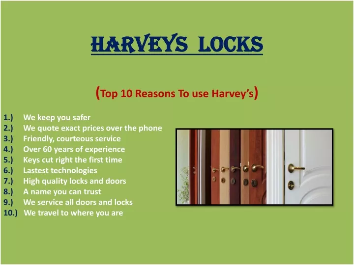 harveys locks top 10 reasons to use harvey