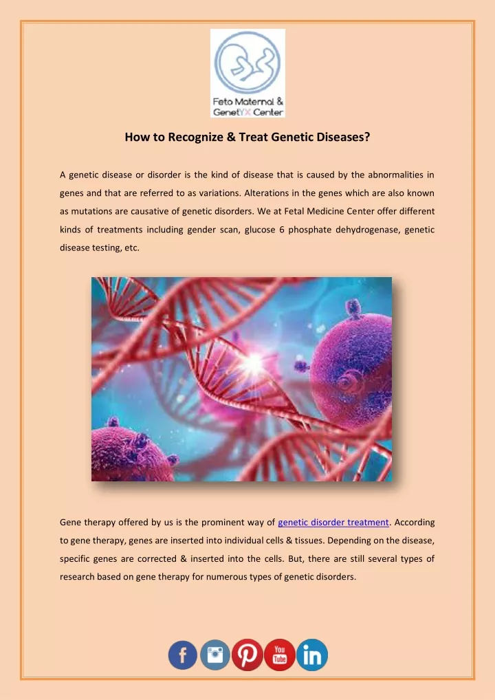 how to recognize treat genetic diseases