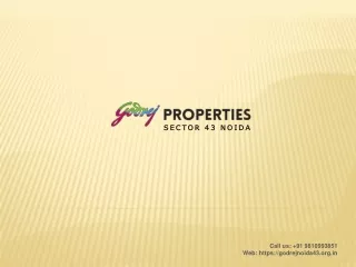 Godrej Noida Sector 43 Residential Project | 2/3/4 BHK Flat & Aparments |