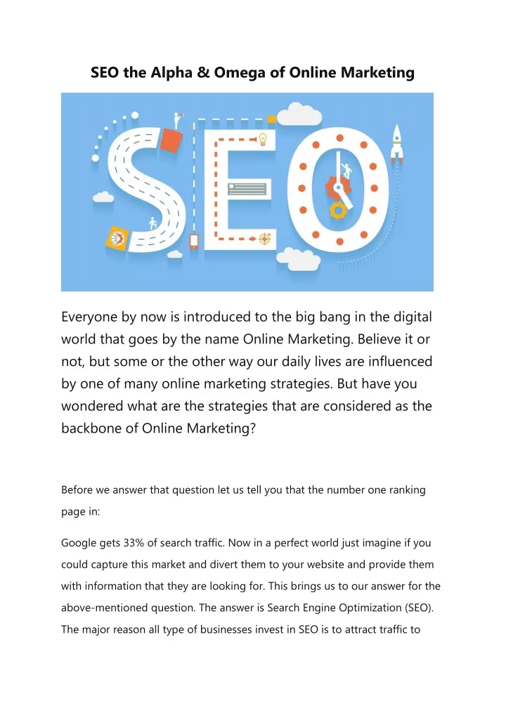 seo the alpha omega of online marketing