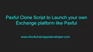 Paxful Clone Script to Launch your own Exchange platform like Paxful