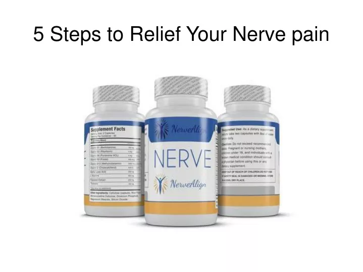 5 steps to relief your nerve pain