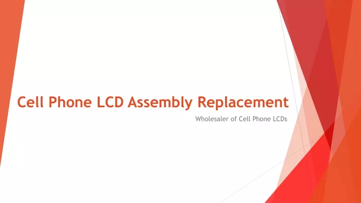 cell phone lcd assembly replacement