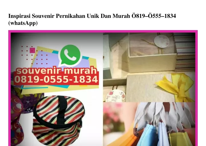 inspirasi souvenir pernikahan unik dan murah