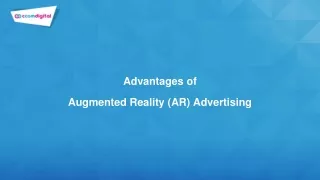 Advantages of Augmented Reality Advertising