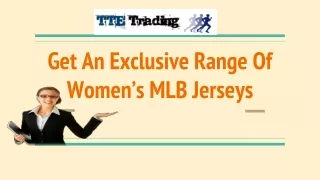 Get An Exclusive Range Of Women’s MLB Jerseys