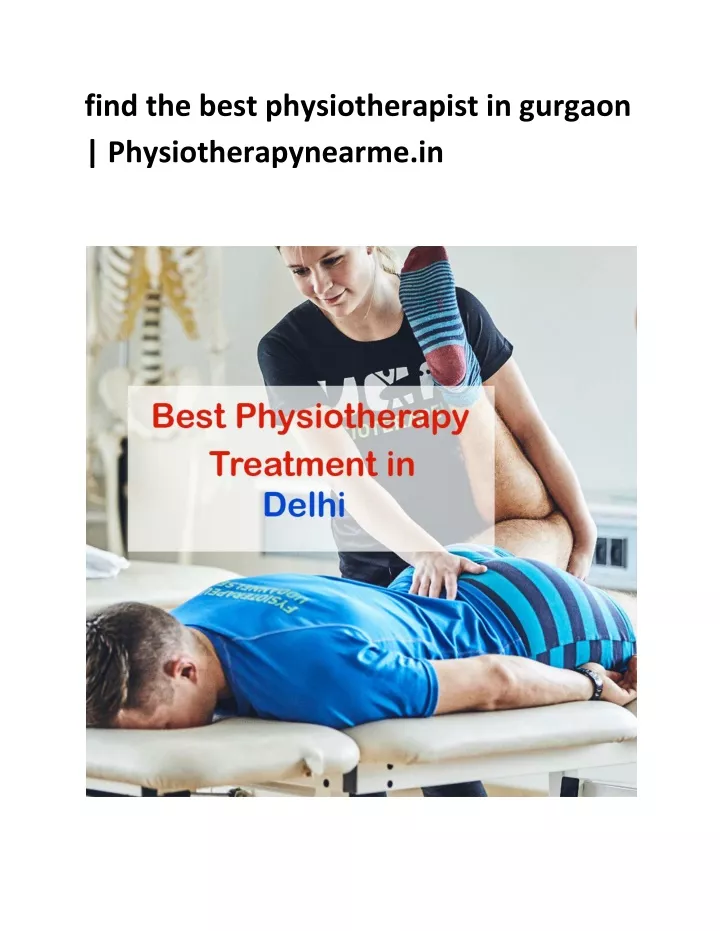 find the best physiotherapist in gurgaon