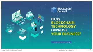 How Blockchain technology Improve Your Business?