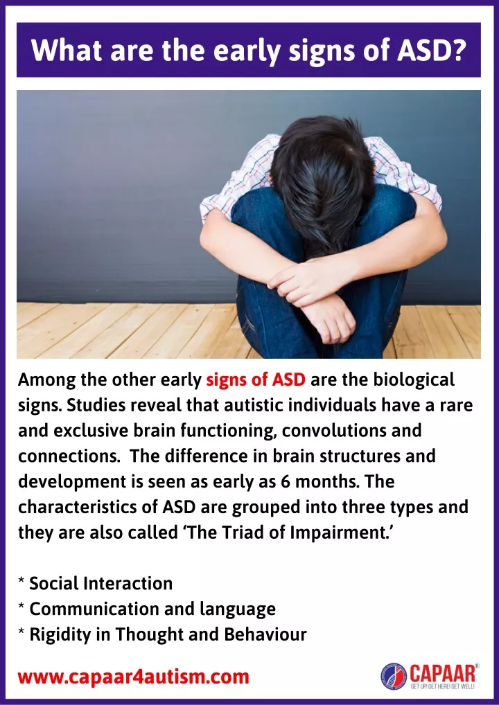 what are the early signs of asd