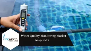 Global Water Quality Monitoring Market Growth, Trends, Forecast 2019-2027