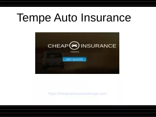 Tempe Auto Insurance
