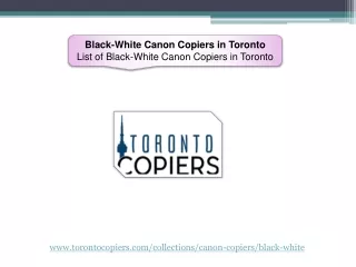 Black White Canon Copiers In Toronto