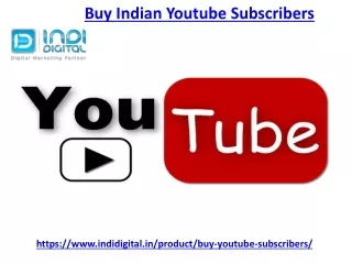 buy real indian youtube subscribers