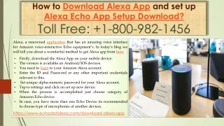 How to Download   Alexa Echo App Setup  ?