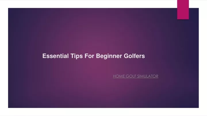 essential tips for beginner golfers