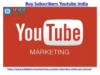 How to buy subscribers youtube india