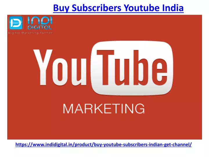 buy subscribers youtube india