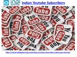 How to buy indian youtube subscribers - slide 1