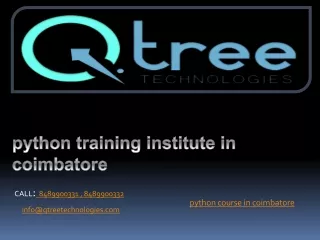Python Training Institute in Coimbatore | Python Training Courses in Coimbatore
