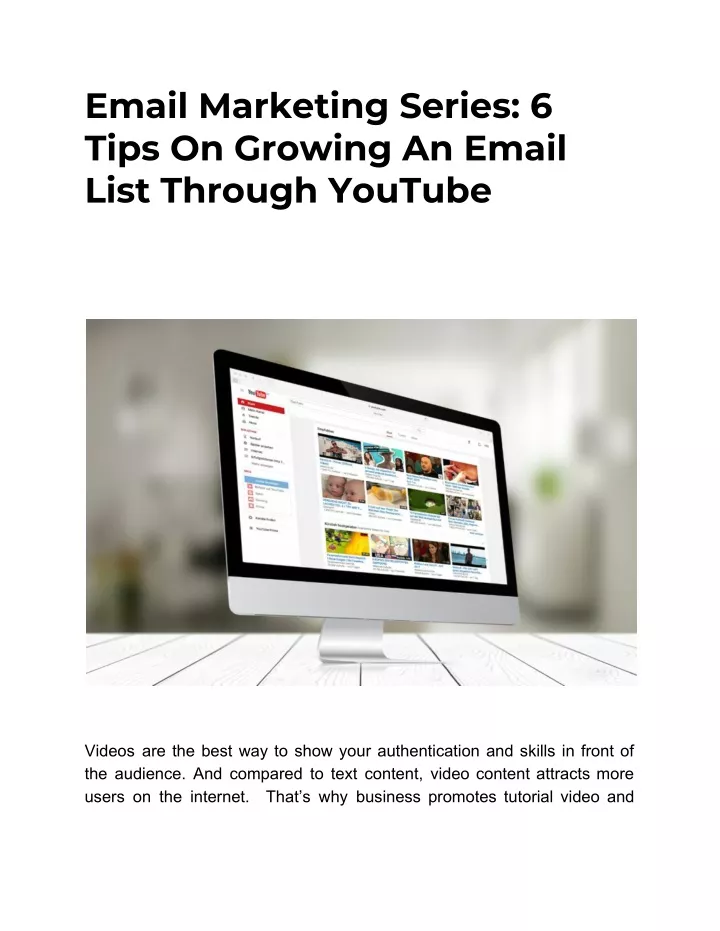 email marketing series 6 tips on growing an email