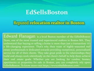 Reputed relocation realtor in Boston