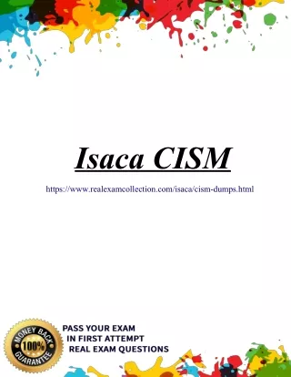 2020 Updated Isaca CISM Exam Dumps - CISM Dumps