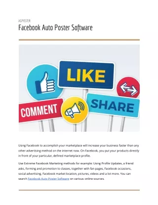 Facebook Auto Group Poster