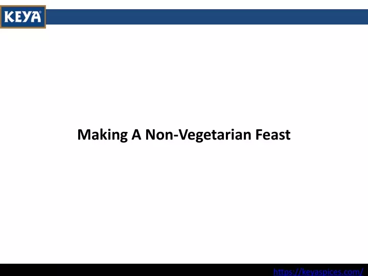 making a non vegetarian feast